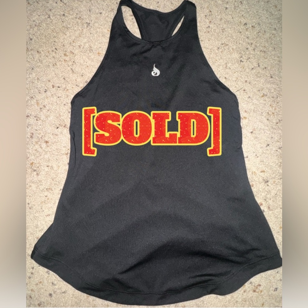 [SOLD] Ryderwear high neck tank top with open back. XS. NWOT.
